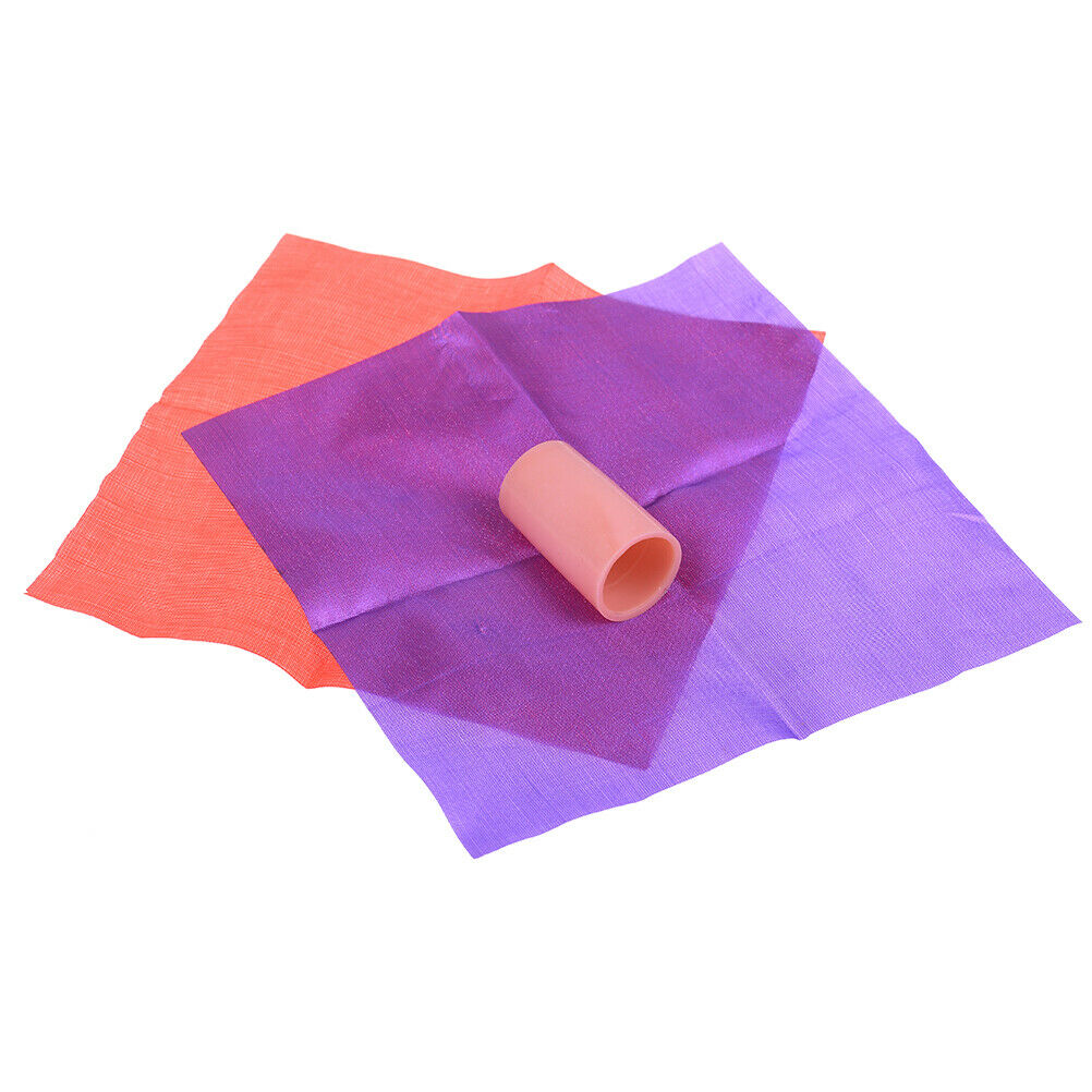 Double color changing hanky silk magic trick silk disappearing magic prop .l8