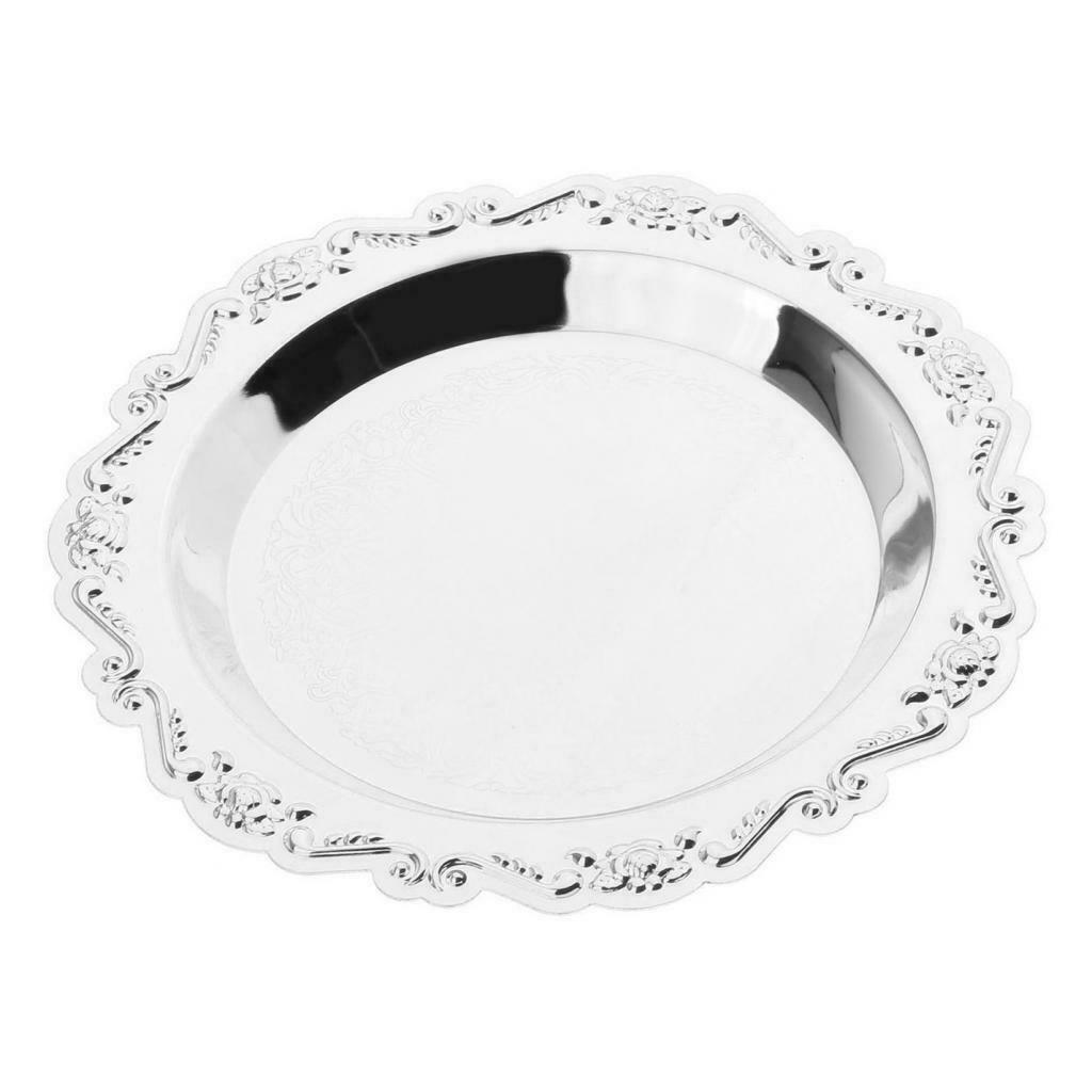 2x European Style Cakes Plate Spaghetti Plate For Home Wedding Decoration
