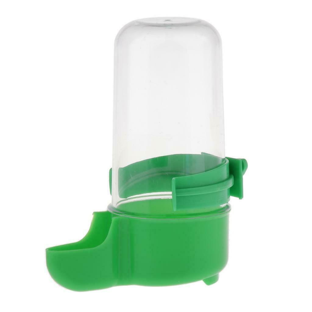 1pcs Plastic Bird Water Tube Feeder Water Bottle for Aviary Budgie Pigeon Green