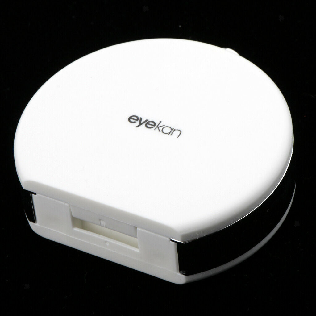 Mini Contact Lens Box Travel Soaking Case with Liquid Bottle Tweezers White