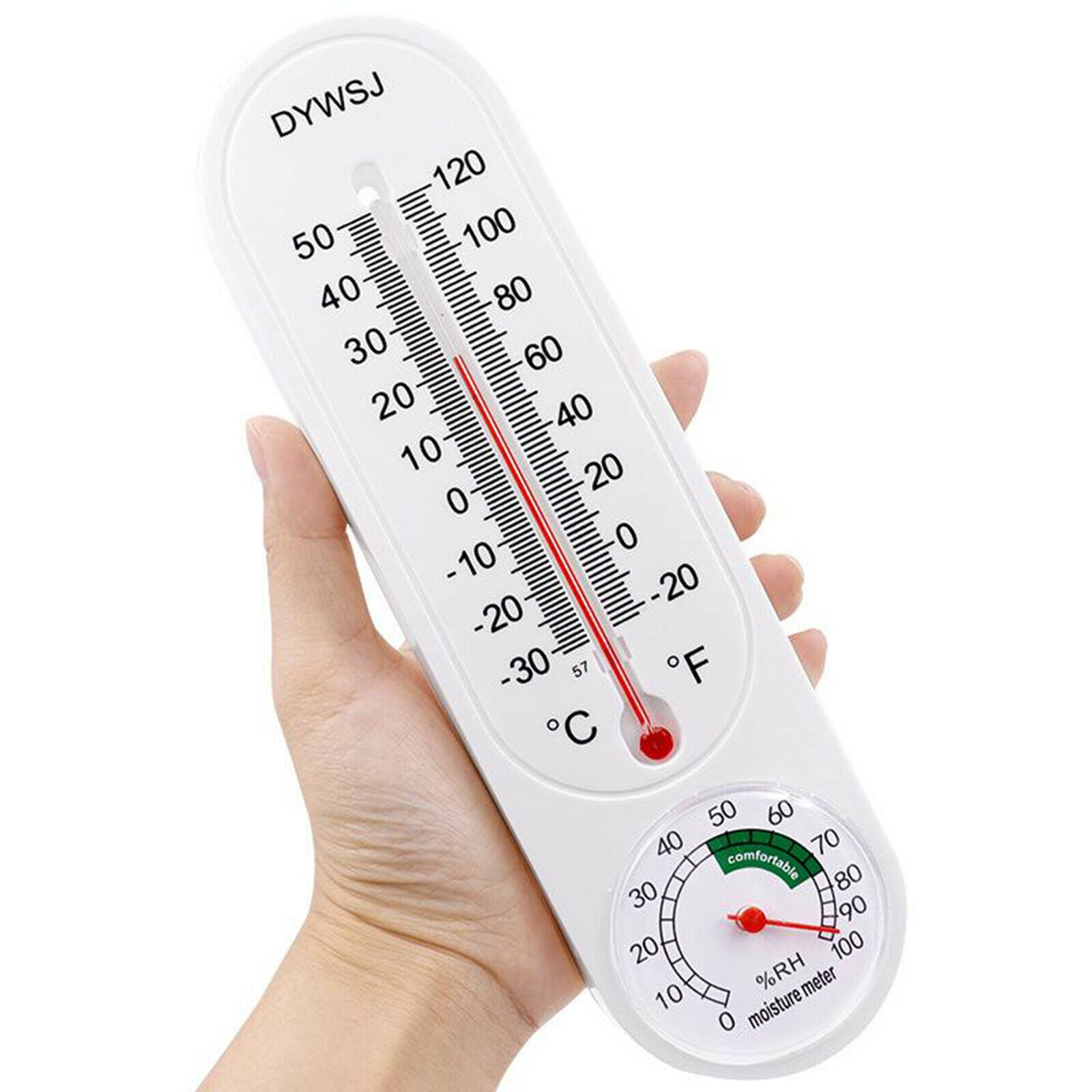Kitchen Wall Mounted Thermometer Temperature Humidity Gauge for Home Offices