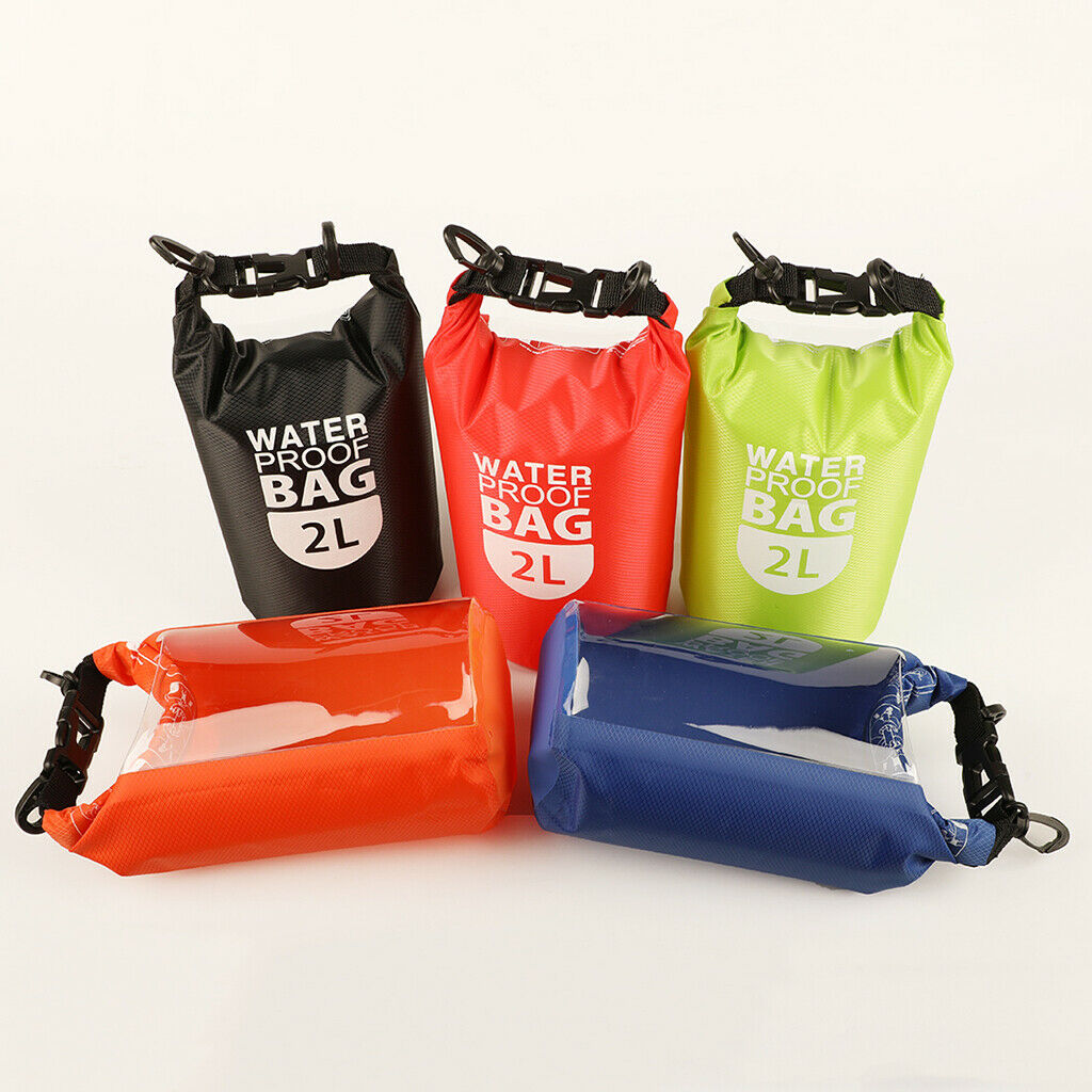2L Waterproof Dry Bag Sack Pack Pouch for Rafting Canoeing Diving Green
