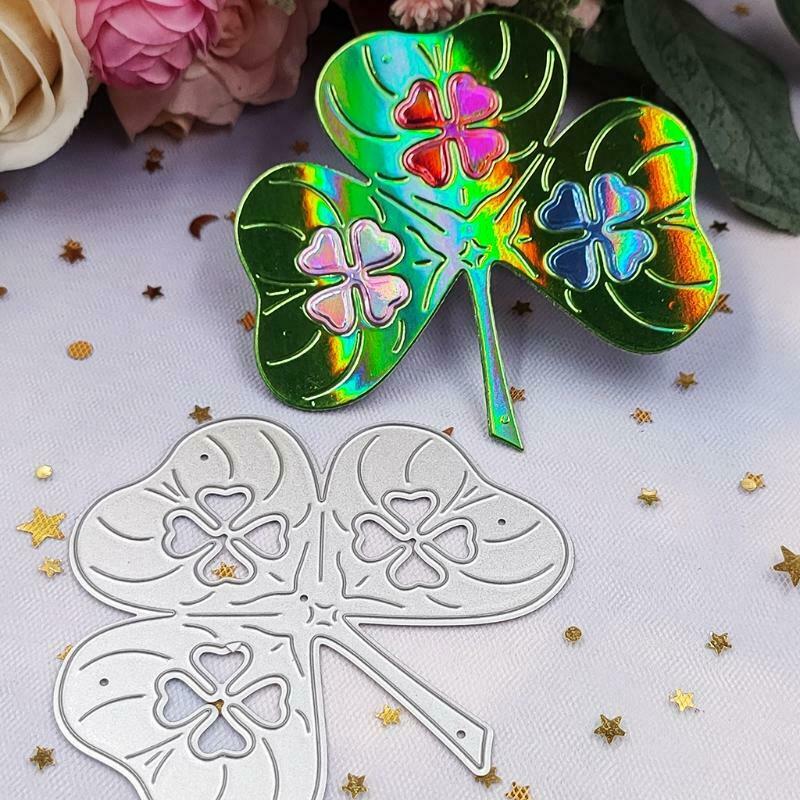 Clover Metal Cutting Dies Stencil DIY Scrapbook Album Paper Card Template Mold