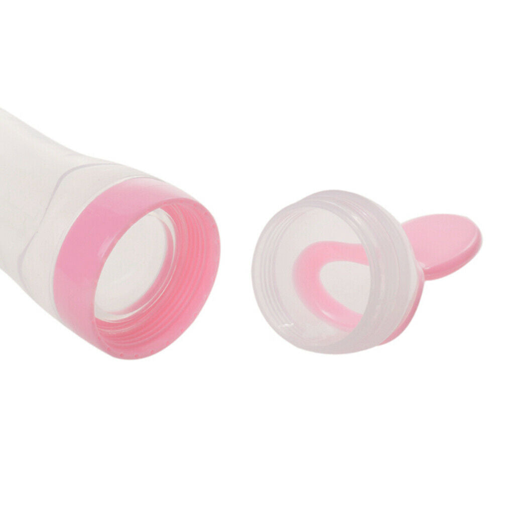Kids Baby Silicone Feeding Bottle Spoon Dispenser With  Sensitive Spoon
