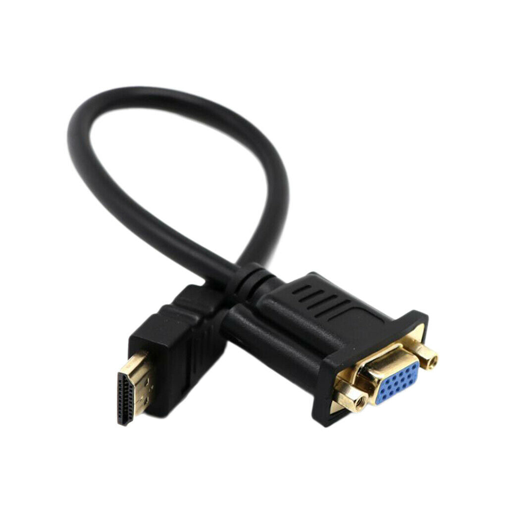1080P   Male to VGA Female Video Cable Converter For PC DVD HDTV-Black