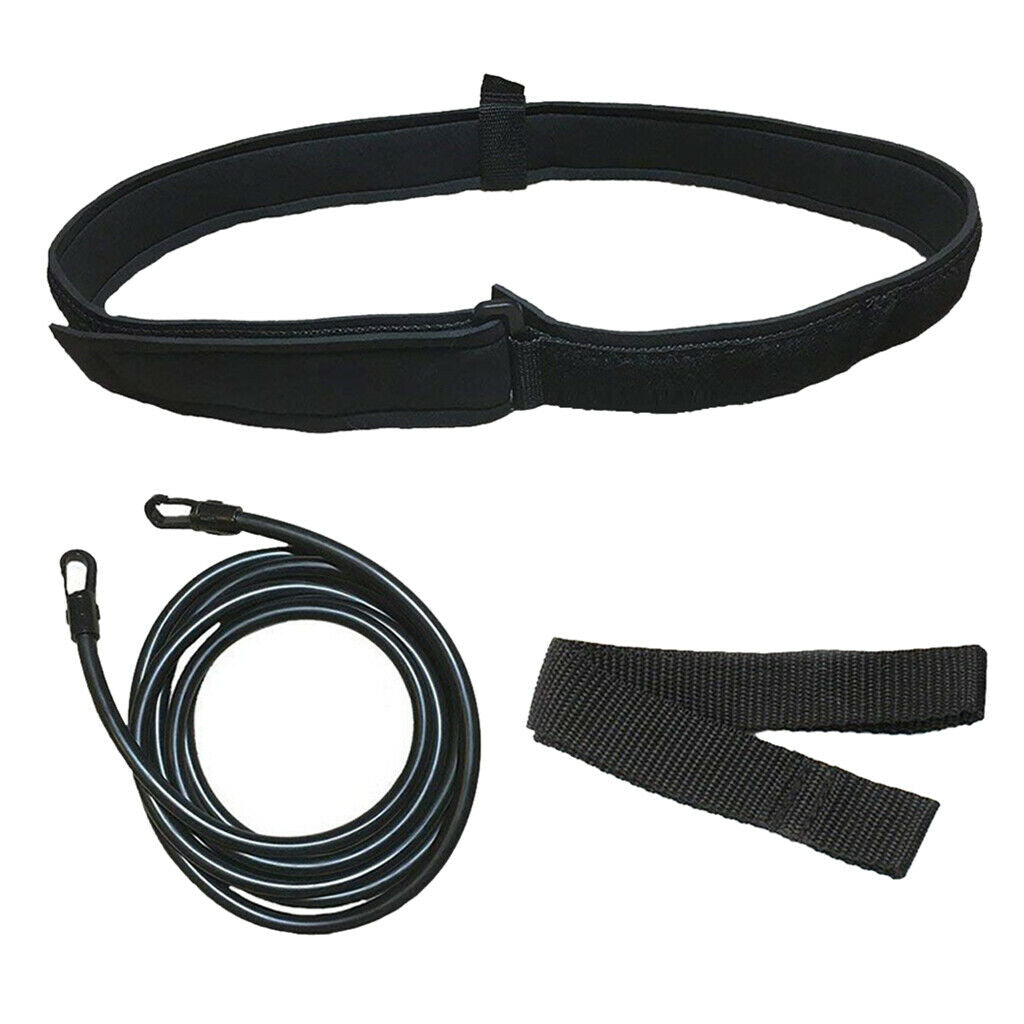 4 Set Swim Bungee Training Belt Exerciser Belt Cords Swim Training Supplies