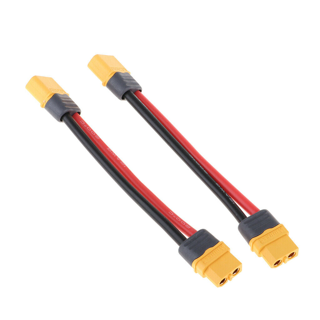 Pack of 4 LIPO Battery Charger Cables XT60 Male to Female 40 Cm