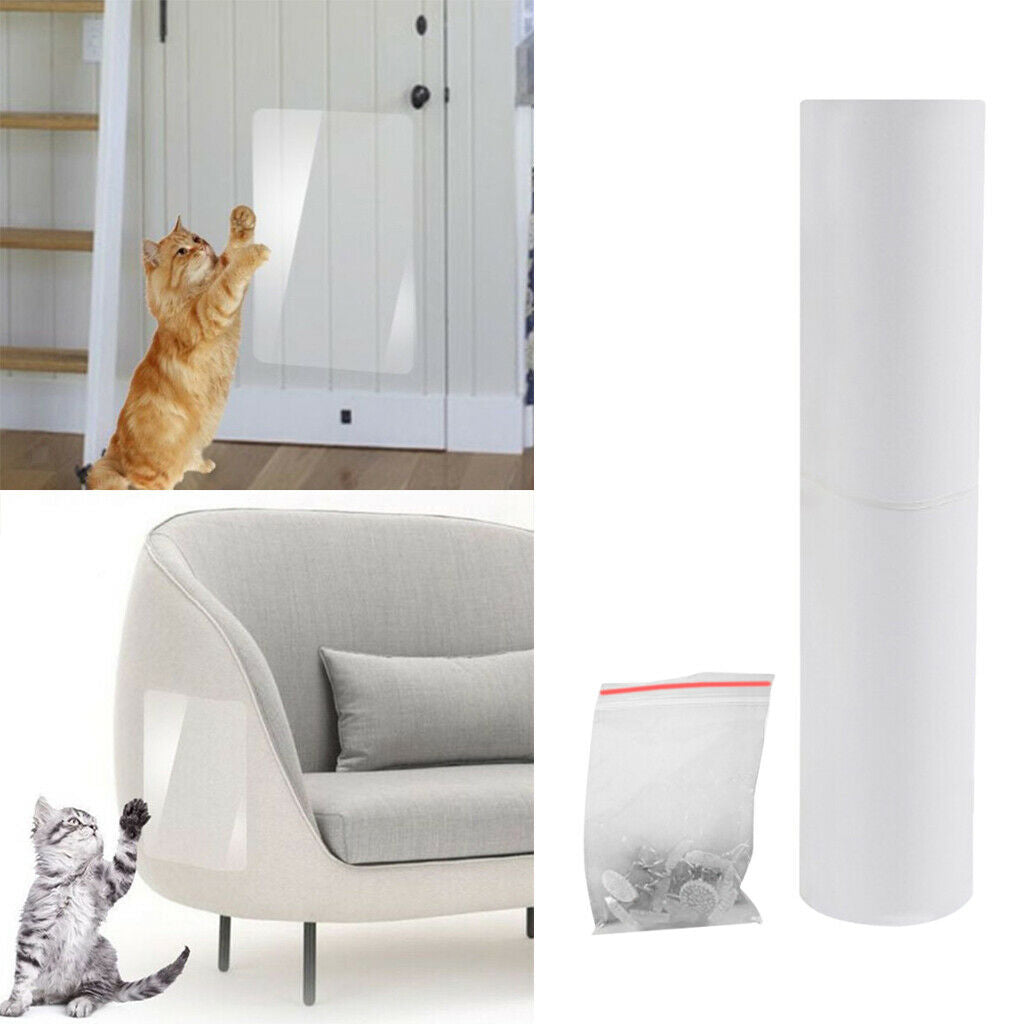 Cat Scratch Deterrent Tape Carprt Sofa Protector Training Tape 15x48cm 4Pcs