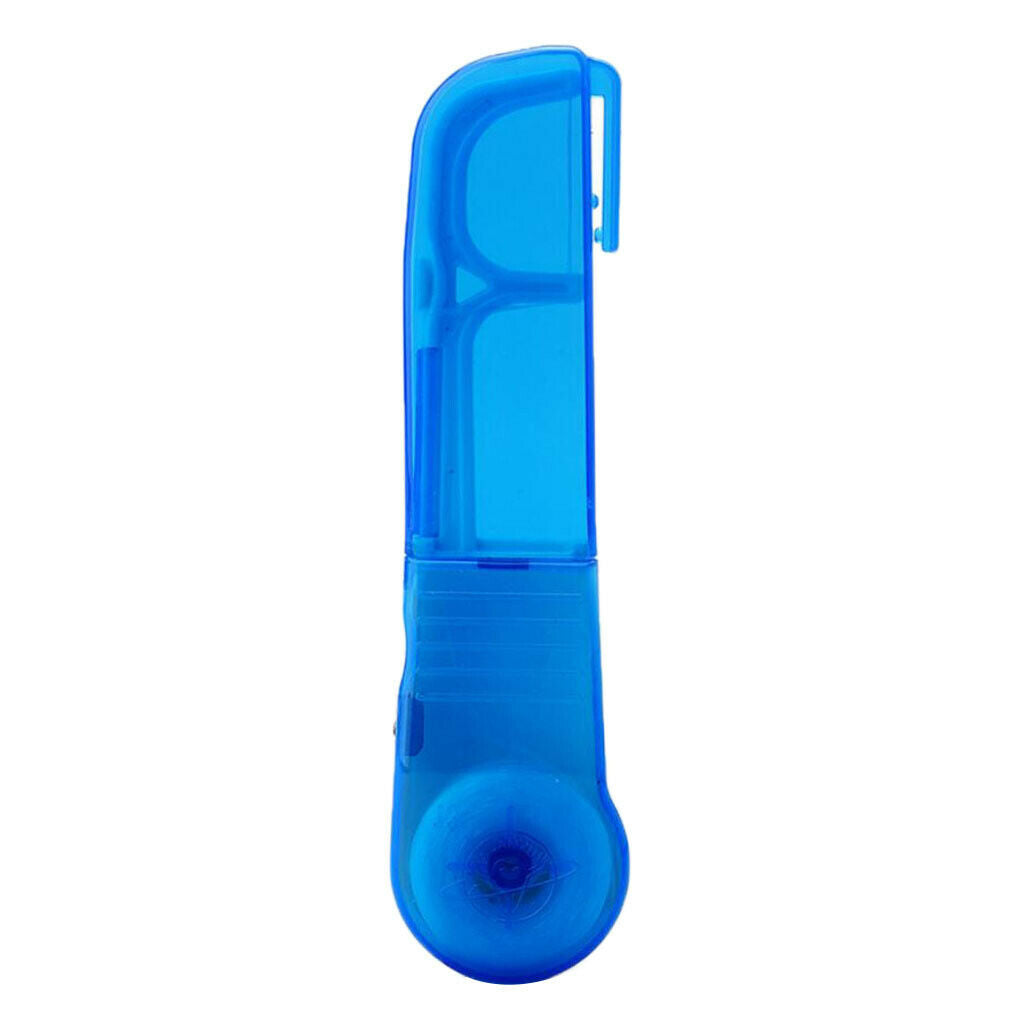 Interdental Brush Floss Holder Floss Wand Clamps + 30 Meters Coil, Blue