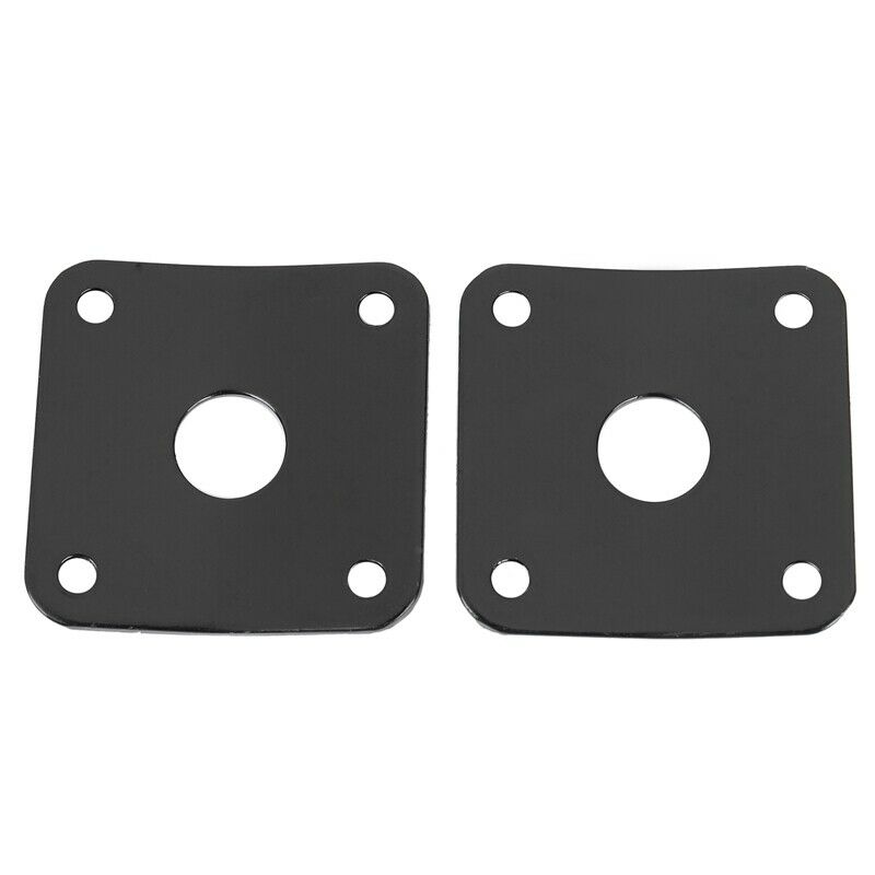 2 Pcs 35MMx35MM Metal Square Guitar Jack Plates JackPlate Cover for LP ElectriW8