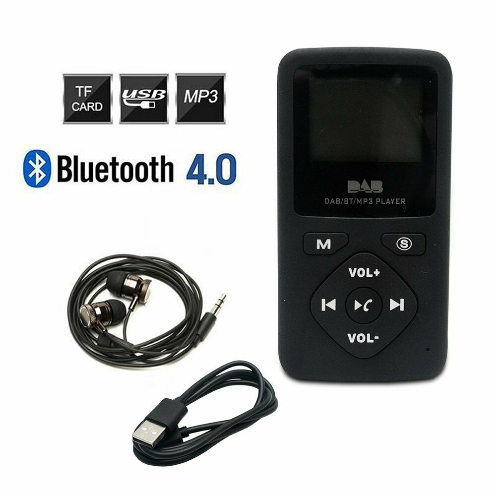 Portable Pocket Digital FM DAB/DAB+ Radio Receiver MP3 Player Bluetooth 4.0