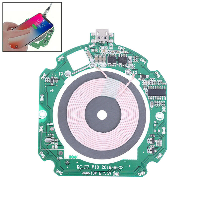 1Pc 10W QI Fast Wireless Charger PCBA Module Transmitter Circuit Bo .l8