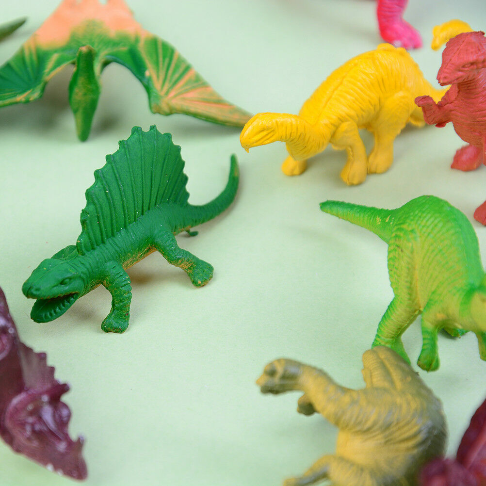 16pcs/Set DIY Cake Topper Jungle Dinosaur Ornaments Cake Baking Decor Kids TIHBD