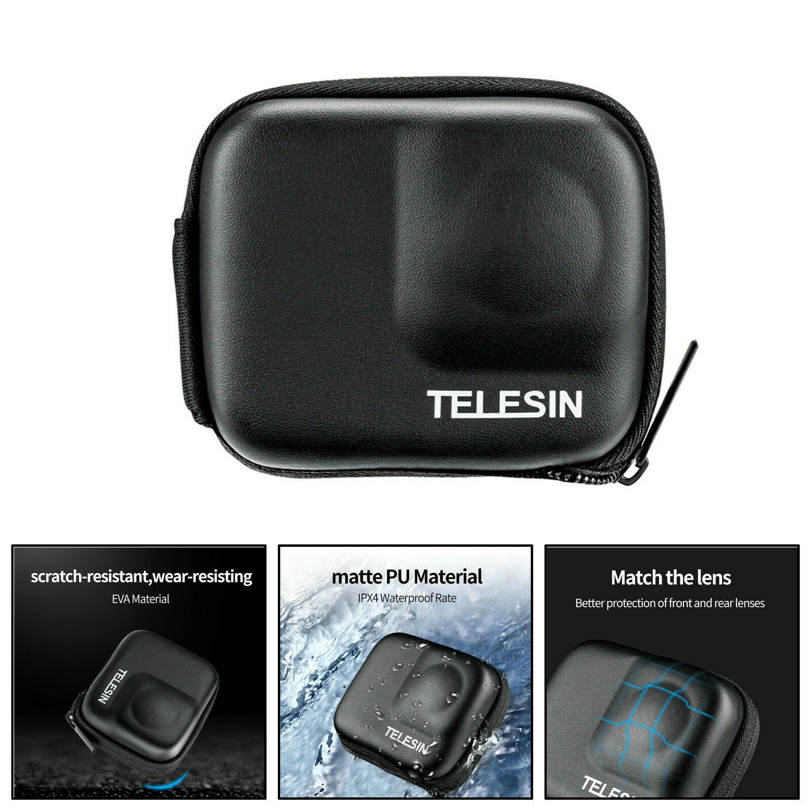 Mini Camera Bag Protect EVA PU Carrying Case Portable fit for Insta360 ONE R
