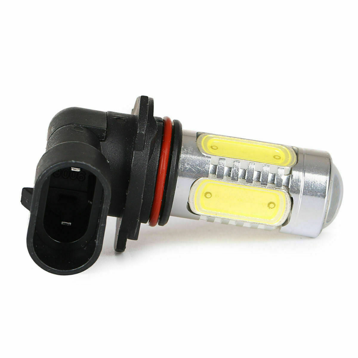 2pcs HID White 9006 HB4 LED Bulbs Fog Light & Decoders, Error Free Fog Lamp