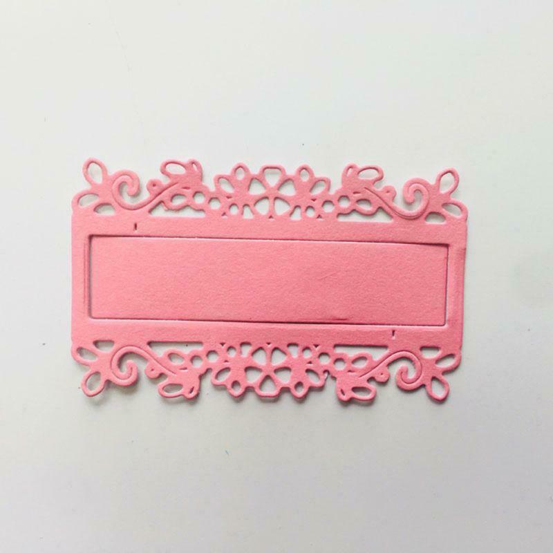 Lace Label Metal Cutting Dies Stencil Scrapbooking DIY Album Stamp Paper Cards