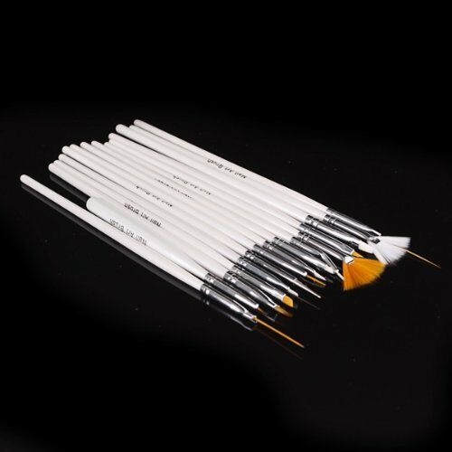 15pcs Nail Art Gel Design Pen PaInting Polish Brush Dotting Drawing Tool Set