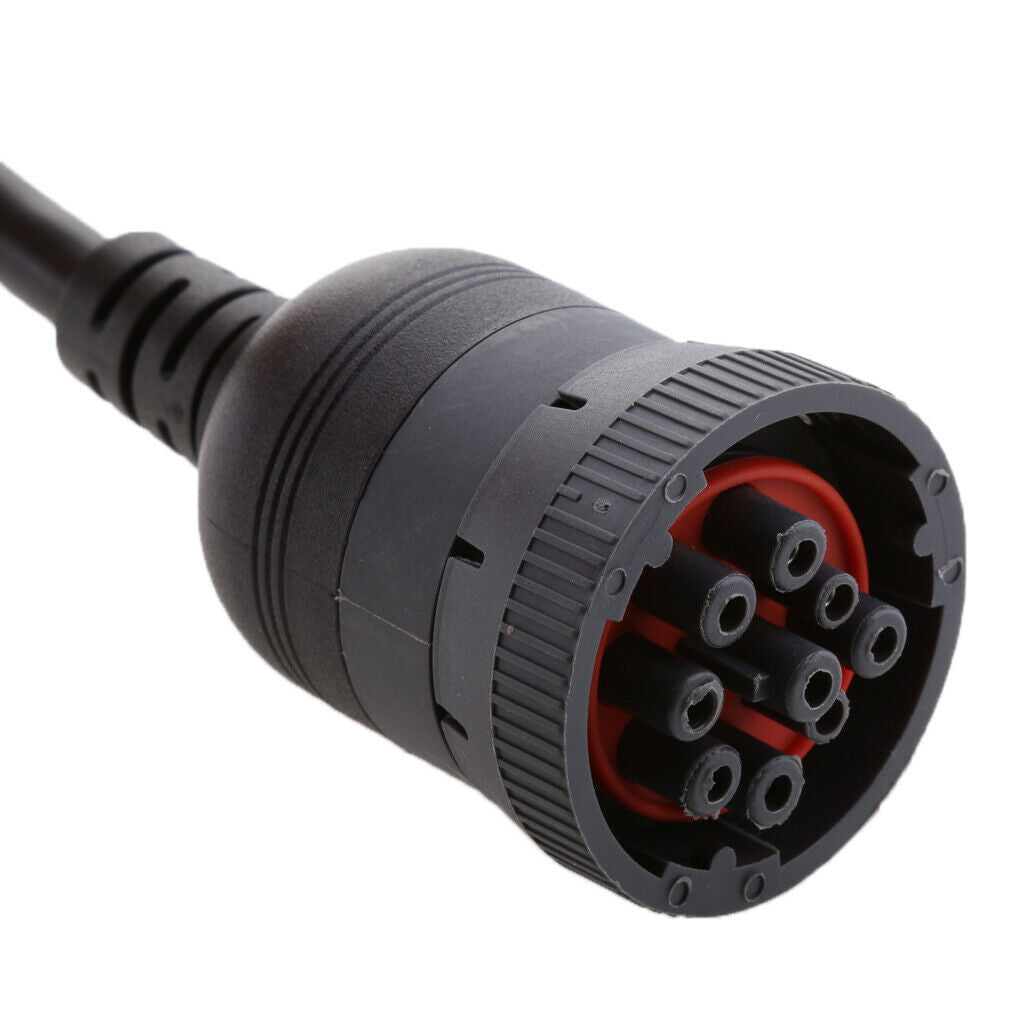 9 Pin J1939 to 16 Pin OBD2 Female Interface Diagnostic Cable Adapter 30cm/11.8