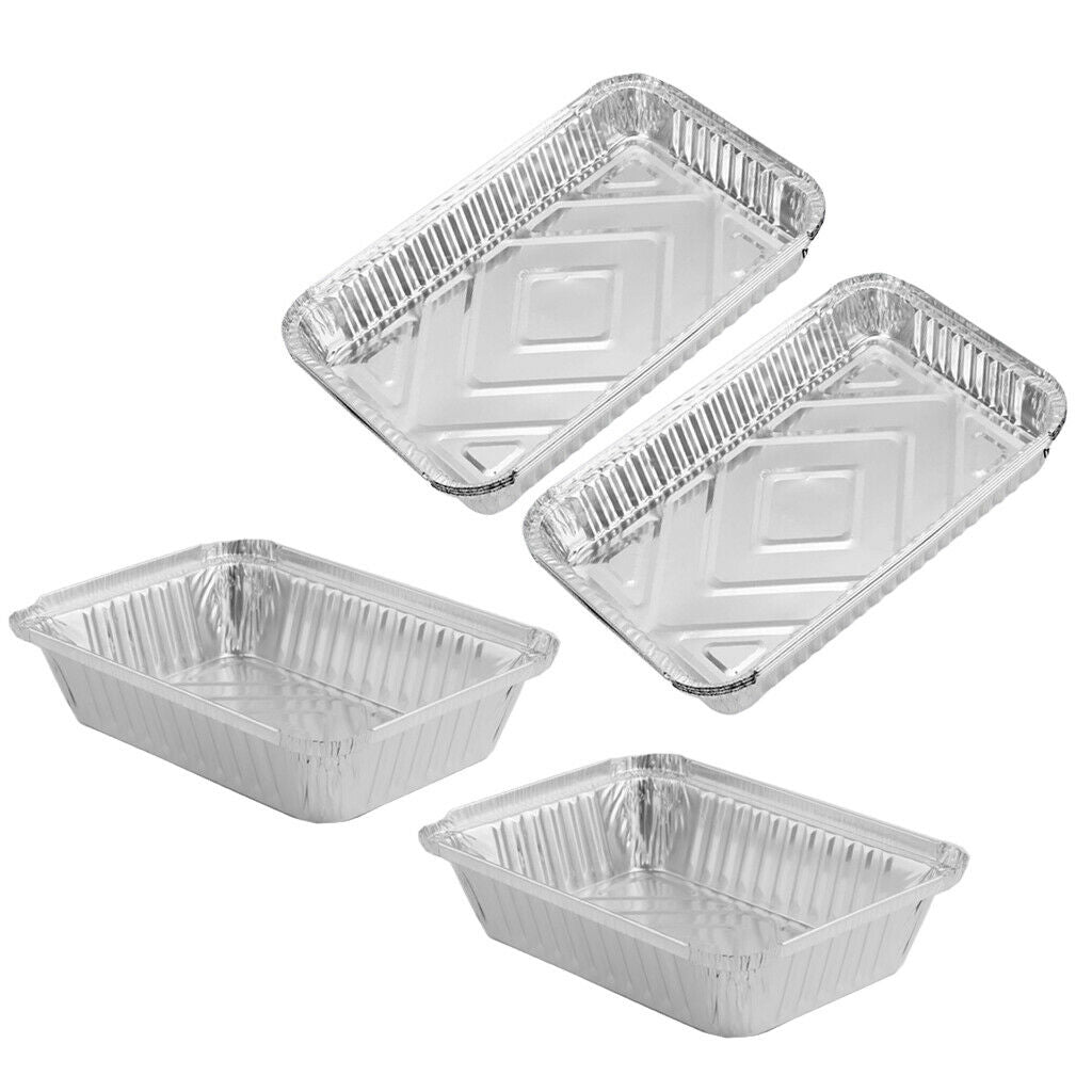 20Pcs 2200ml Aluminum Foil Grill Drip Pans for BBQ Weber Grills Cooking