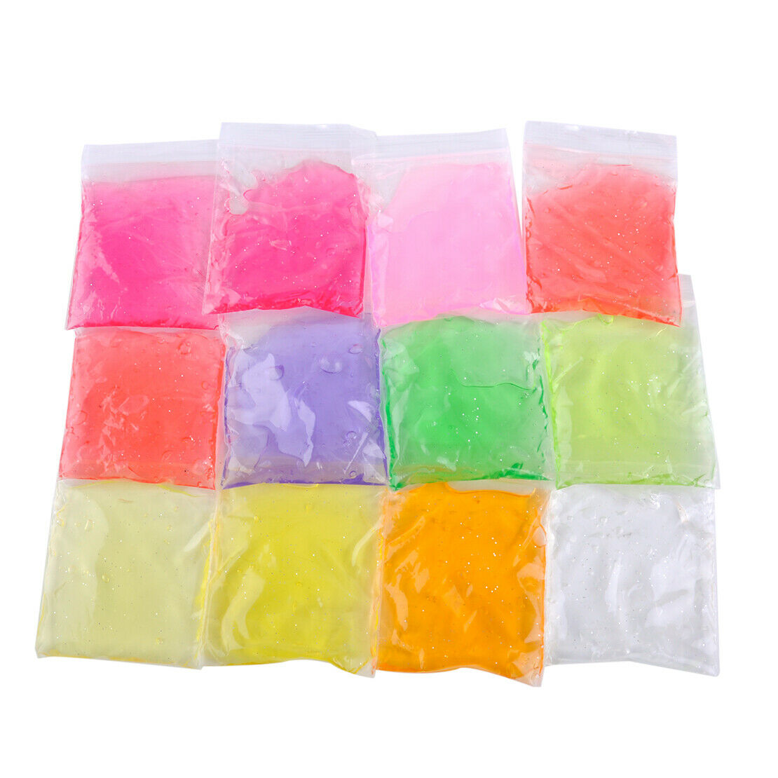 12x Multicolor Jelly Crystal Mud Clay Pearly Lustre Slime Plasticine Kid Toys An