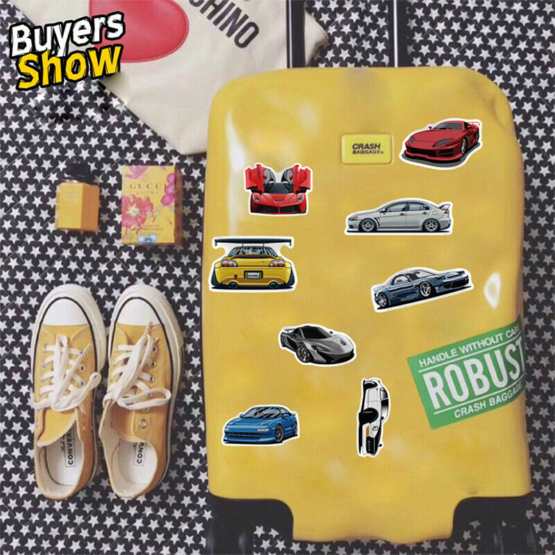 100PCS Classic Sports Car Styling Graffiti Stickers WaterproofW GfBUAU
