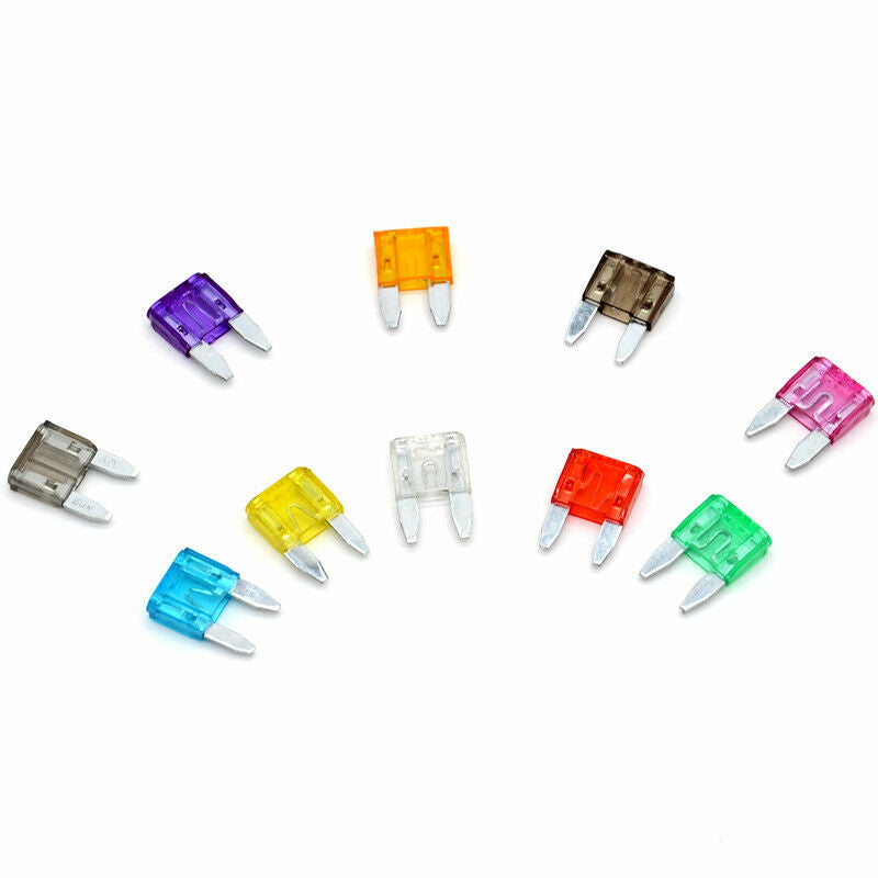 110Pcs Full Set of Hybrid Car Fuse Box Car Small and Medium-Sized Fuses