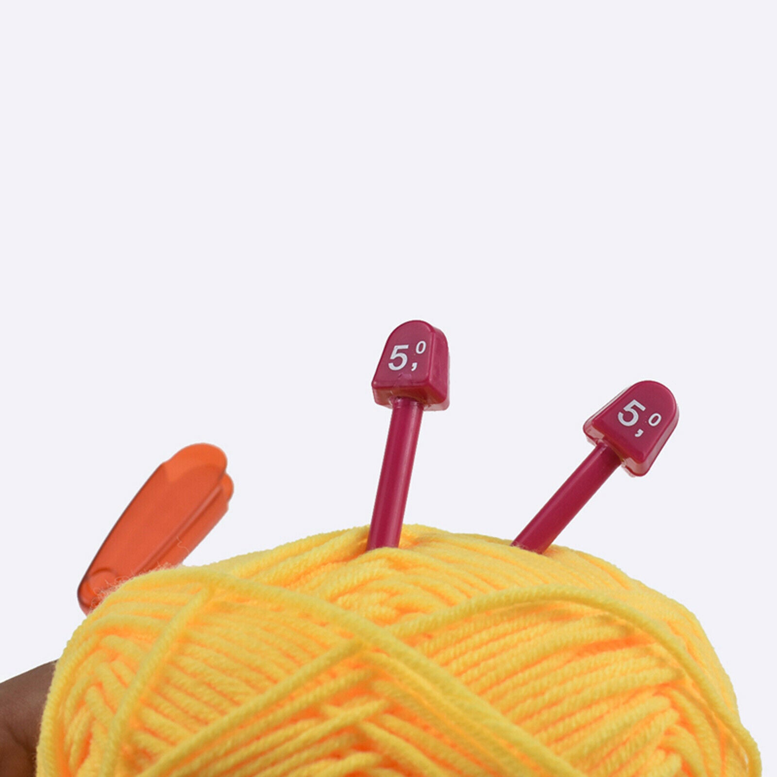 20Pcs Smooth Knitting Needles Set Multicolor Single Pointed Weaving Tool