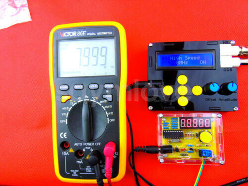 DIY Kits 1Hz-50MHz Crystal Oscillator Tester Frequency Counter Meter + Case New