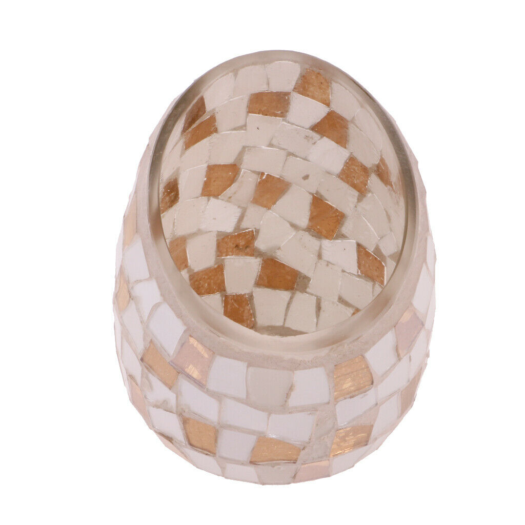 Crackle Pattern Mosaic Candle Holder Valentine's Day Decoration