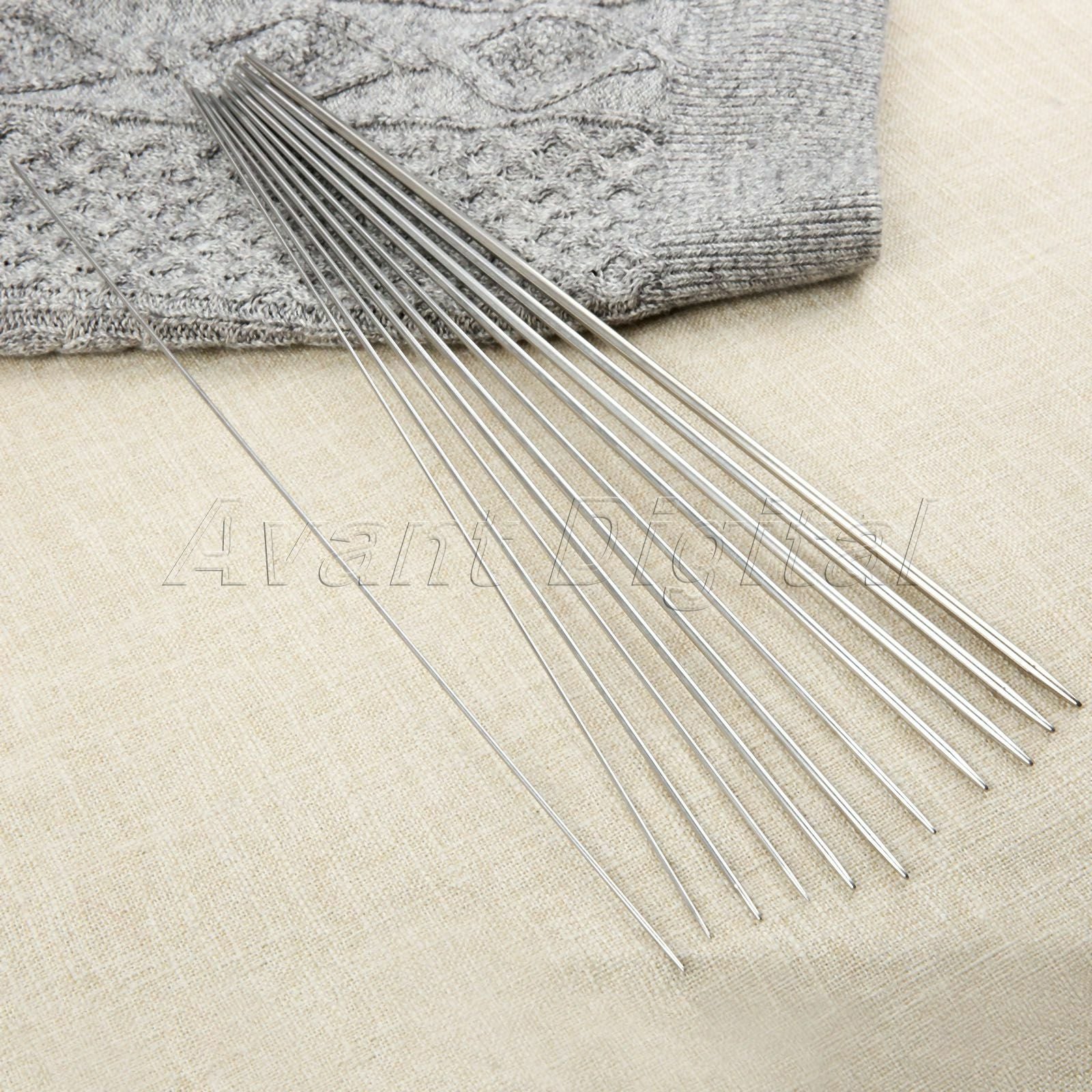 36cm 44 Sizes Stainless Steel Double Pointed Weaving Needles Knitting Needles