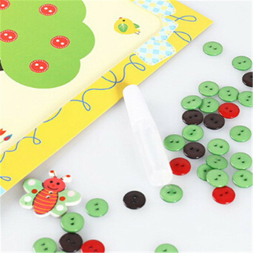1Pc DIY Button Drawing Painting Interactive Material Kids Educational To.l8