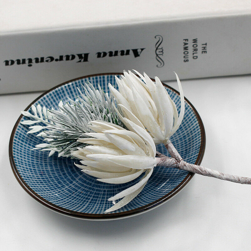 1Pc Artificial Flowers Pine Grass Flower Wedding Craft Scrapbook Christmas.l8