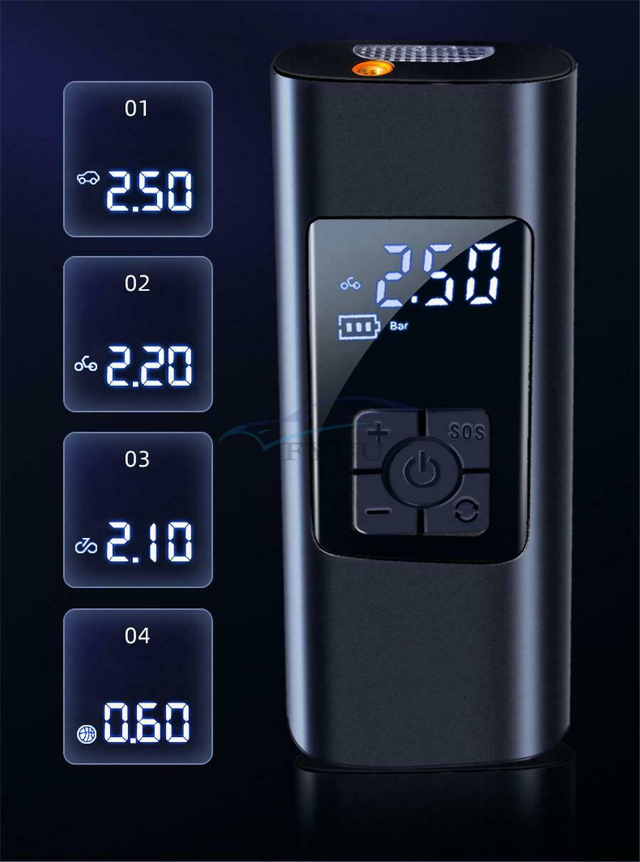 1 Set DC 12V 140psi Portable Electric Digital Display Car Air Pump Mini Inflator