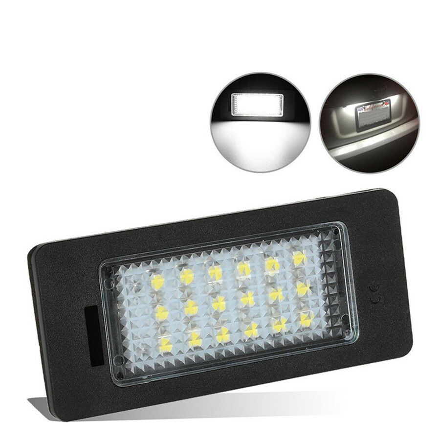 Durable License Plate Lights  Assembly 24-SMD Error Free LED Lamp Set for BMW