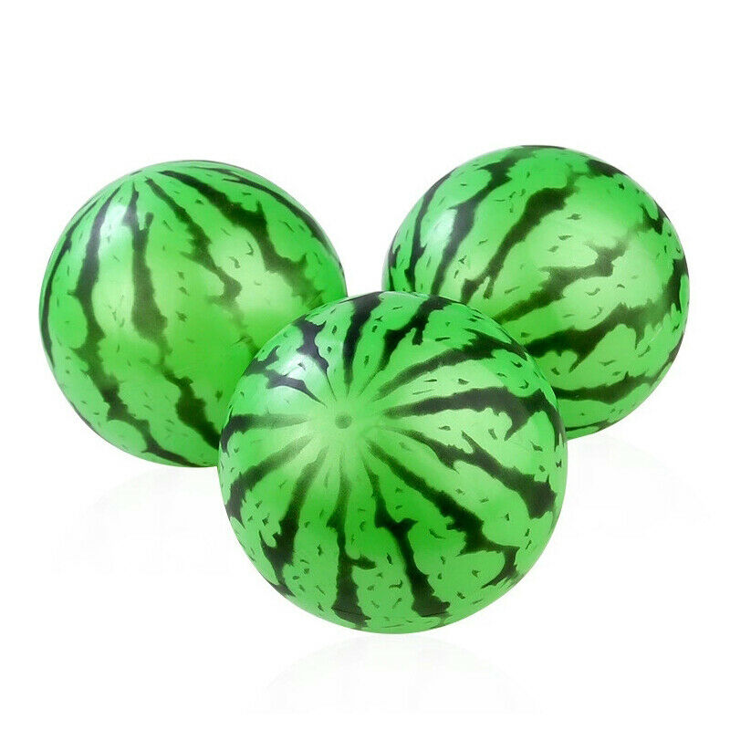Funny Bouncy Ball Simulated Watermelon Rubber Ball Early Education Toys For kiSJ