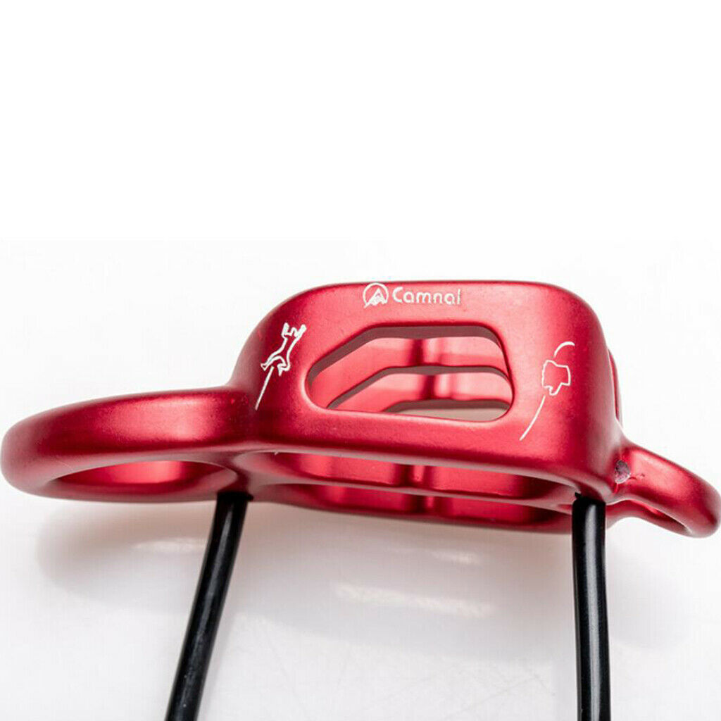 Rock Climbing Rappel Belay ATC Guide Belaying Device for 8-13mm Rope Red