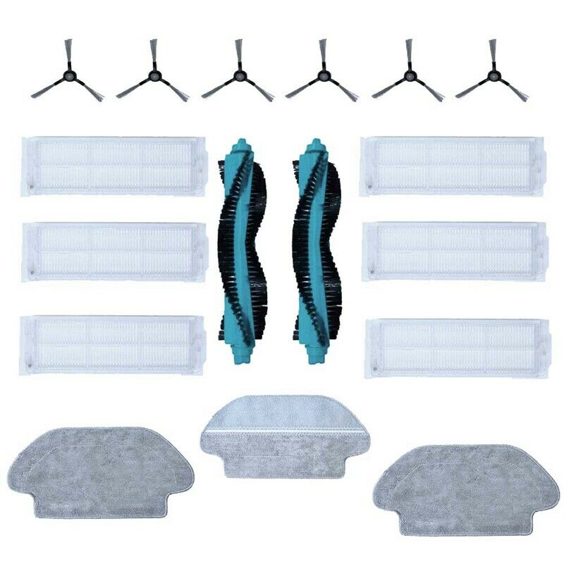 Replacement Rags Brush HEPA Filter for Viomi V2 Pro V3 SE V-RVCLM26B Vacuum U2E7