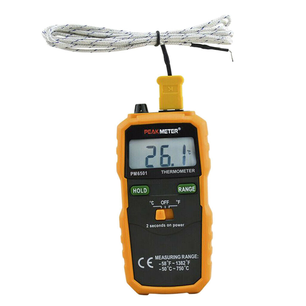 Thermocouple Thermometer,K Type Digital Temperature Meter 2Times/S,Standard