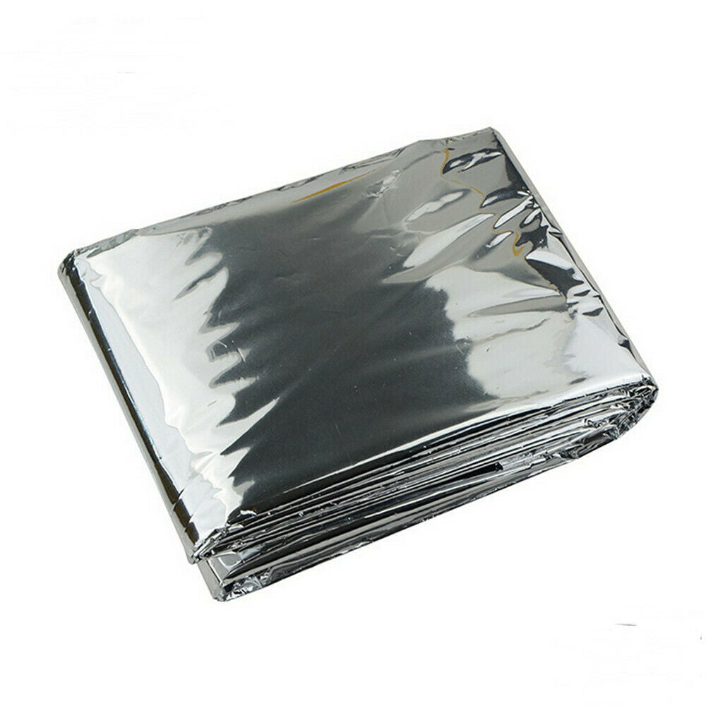 1 Pack Emergency BLANKET Thermal Survival Safety Insulating Mylar Heat 52"X84"~