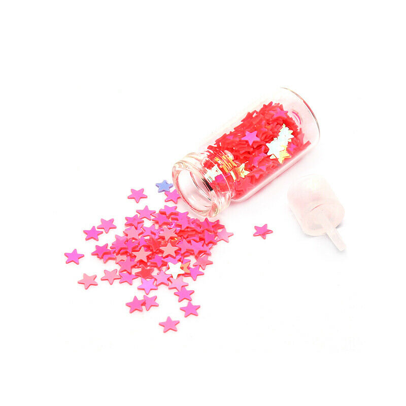 12 Nail Art Glitter Flakes Sequin Caviar UV Gel Decor Dust Tips Bott PxJ TdJ Kt