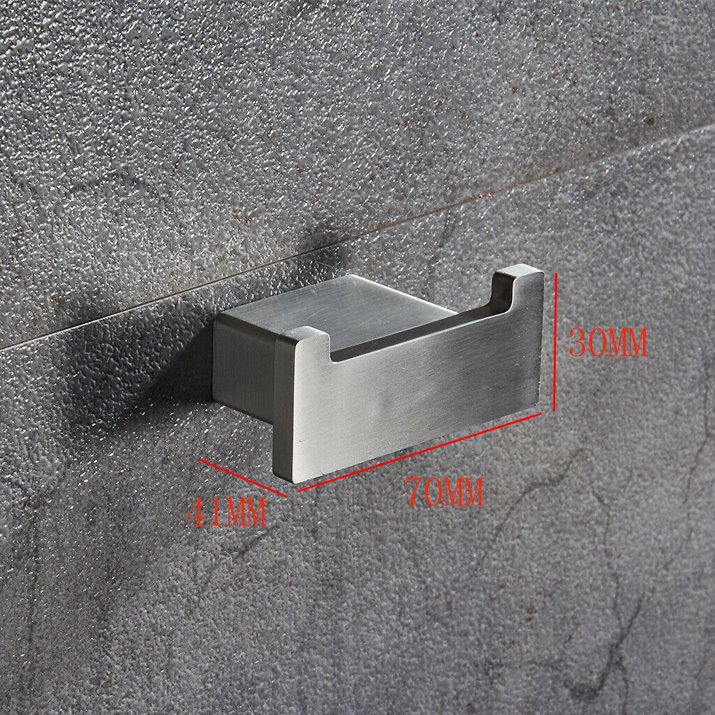 Wall Mounted Stainless Steel Hanger Hook Rack for Bathroom Coat Hat Towel