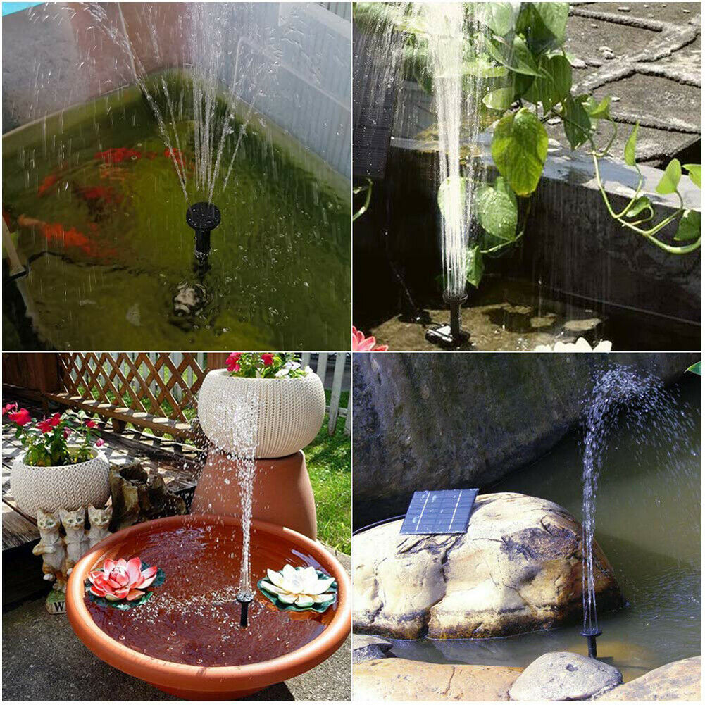 180L/H Solar Power Panel Kit Fountain Pool Pond Garden Submersible Water Pump
