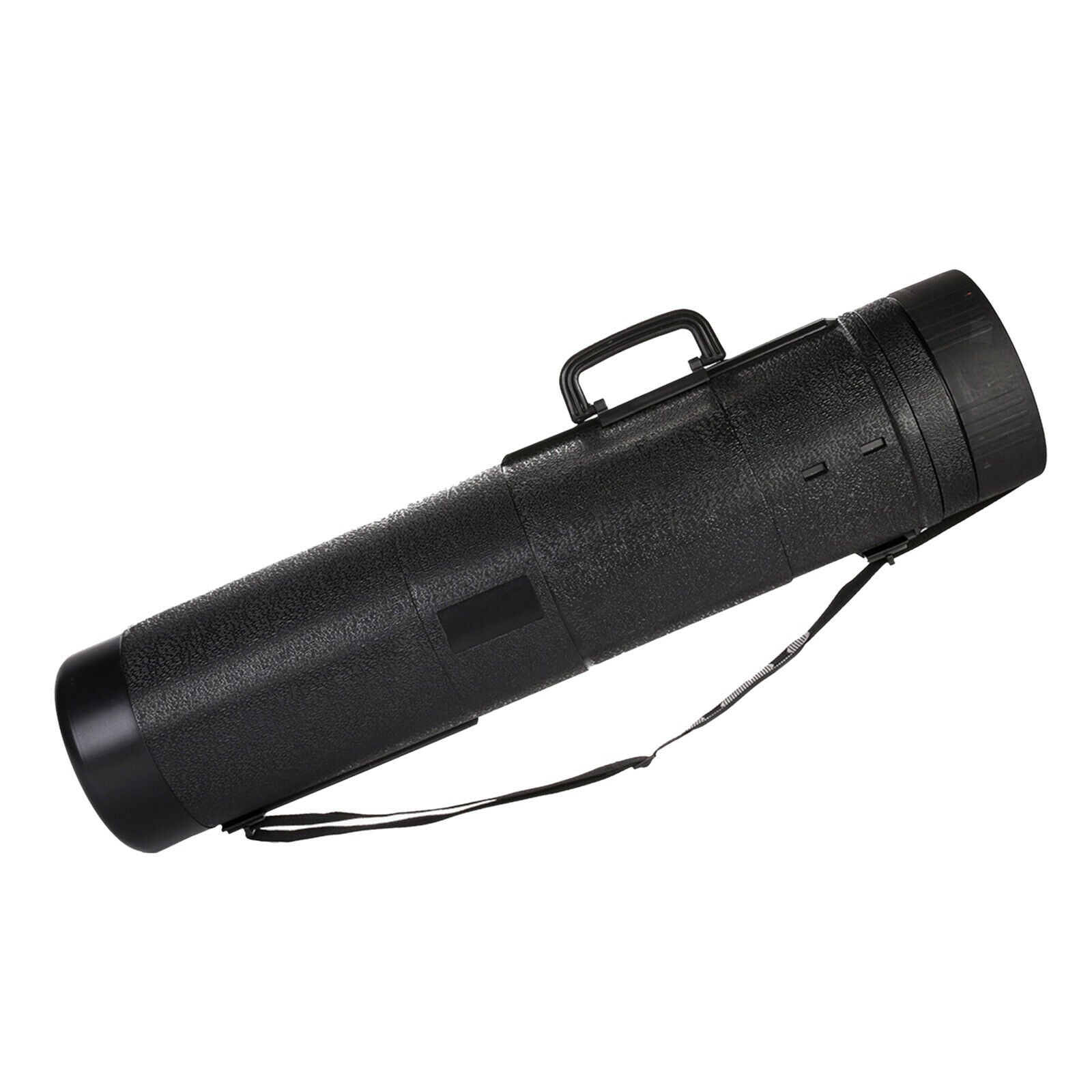 Black Plastic Telescoping Poster Artwork Document Storage Tube Scroll Case