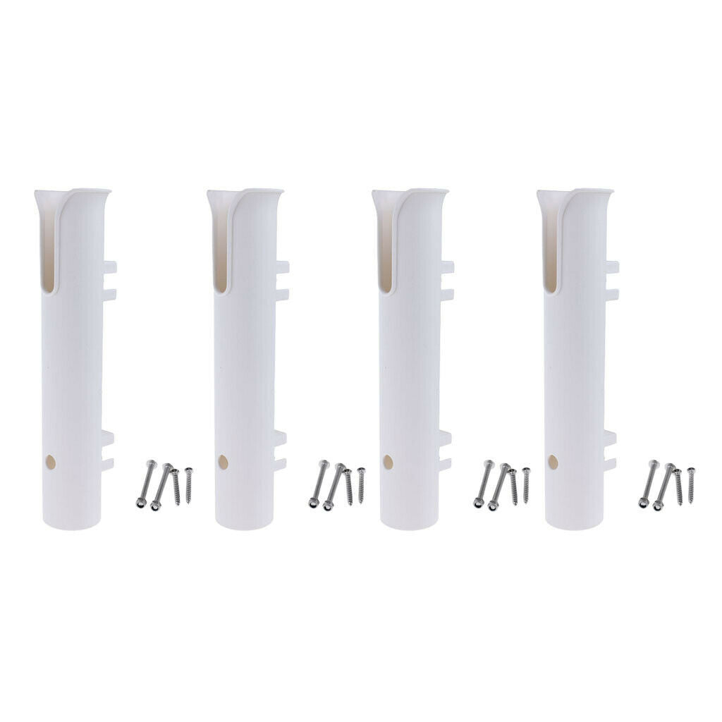 4 Marine Boats Yacht Vertical Fishing Rod Holder Support Bracket