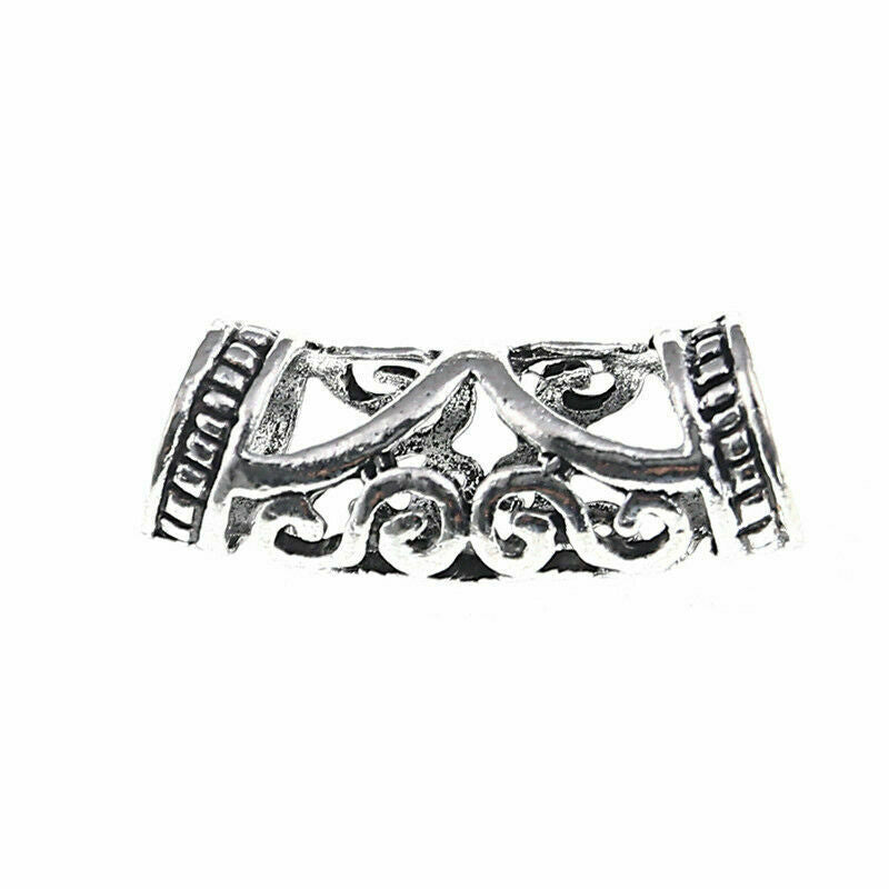5PCS Hair Braid Rings Dreadlock Beads Hollow Cuff Alloy Jewelry Clip Accessories