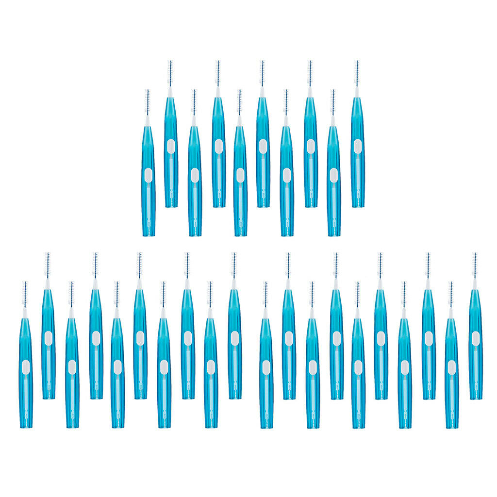 30x Push-pull Oral Care Interdental Brushes Teeth Cleaner Toothpick Brush