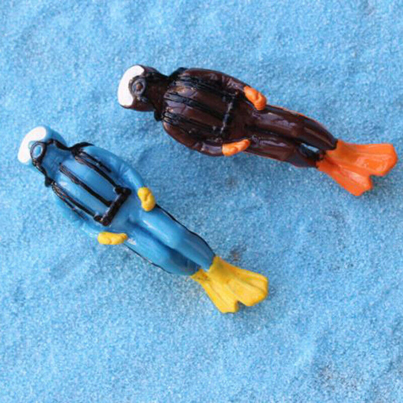 Treasure Hunter Diver Fish Tank Ornament Landscape Aquarium Decorati.l8