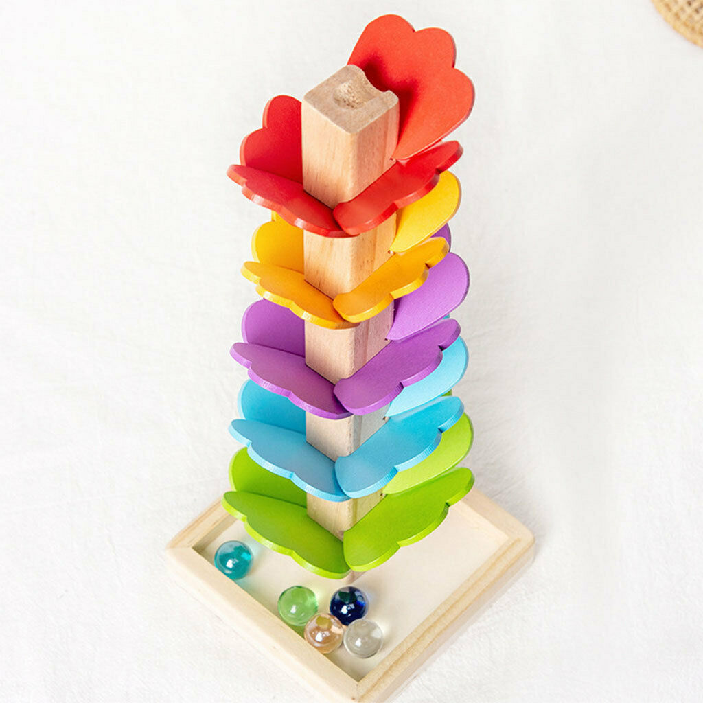 Ball Spiral Tower Building Block Fine Motor Skills for Toddler Birthday Gift