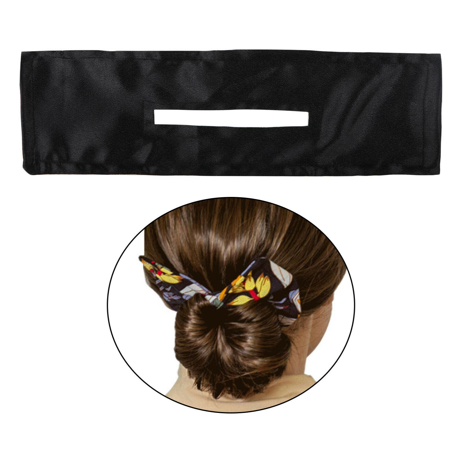 Women Summer Deft Bun Print Hair Bands Wire Headband Hairpin Maker DIY D