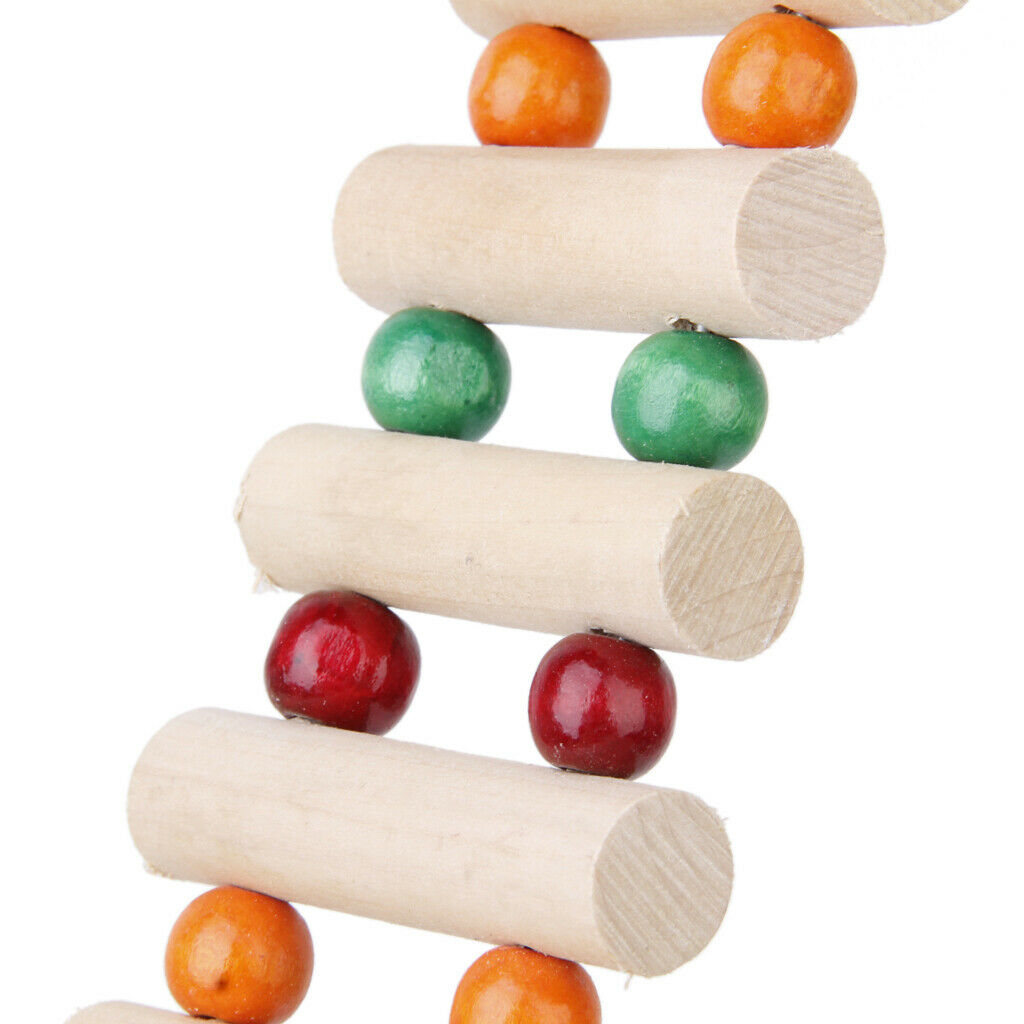 Flexible Wooden Mouse Rat Hamster Ladder Bridge Gerbil Parrot Bird Toys 16cm